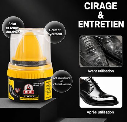 Crème de soin des chaussures en cuir, polisseuse haute brillance, vernis à chaussures, avertissement, siège de voiture, remise à neuf des meubles, réparation du cuir
